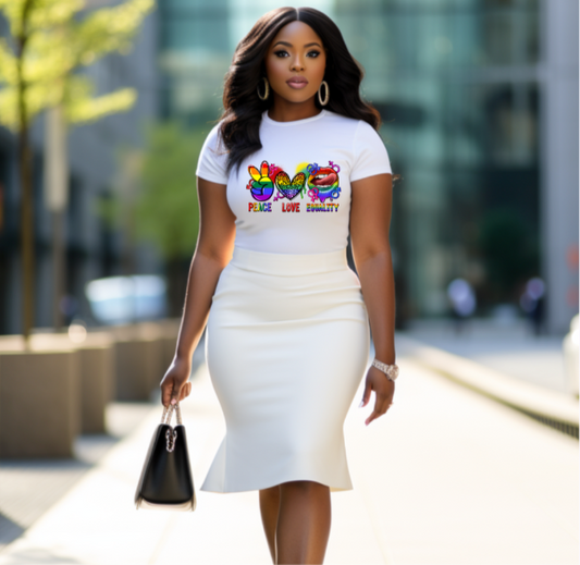 Peace. Love. Equality tee